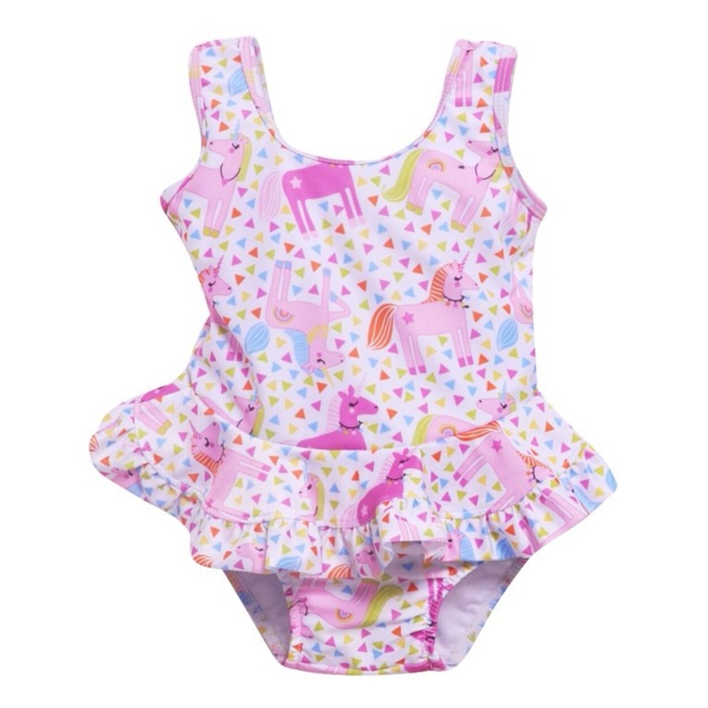NWT One piece swimsuit flap happy UPF+ mermaids 24 month 2T